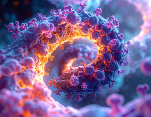 Abstract spiral structure illustration