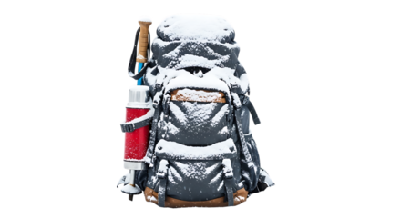 Detailed samurai warrior figure with sword and red accent isolated on transparent background