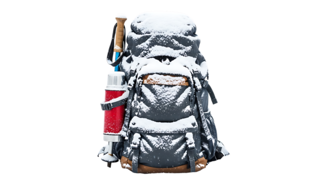 Detailed samurai warrior figure with sword and red accent isolated on transparent background