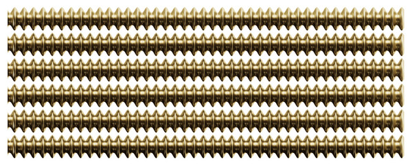 Metallic Decorative Bar with Wave Patterns – PNG