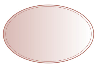 柔らかいトーンの楕円形デザイン