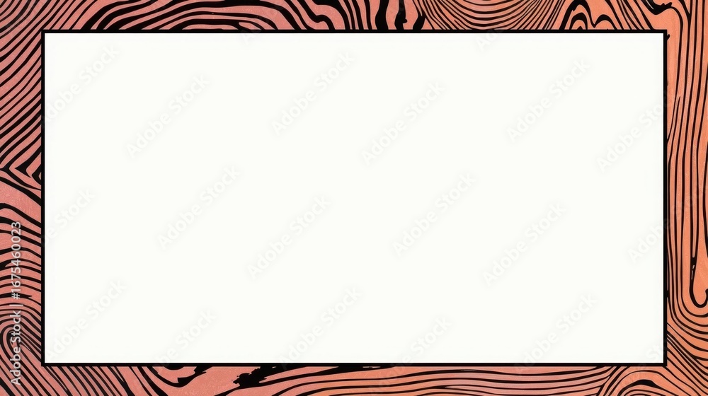 Poster abstract graphic border with flowing lines and white copy space background design pattern texture cr