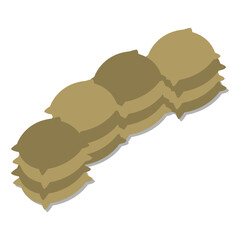 Sandbags Barricade Fortification and Protection