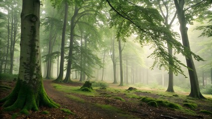morning in the forest