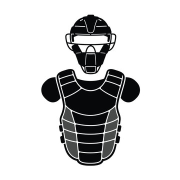 catcher mask clipart