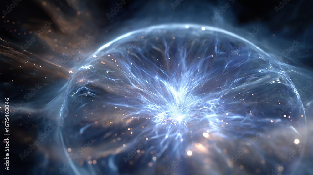 Poster nebula burst: a breathtaking depiction of a nebula exploding in a cosmic display of light and energy