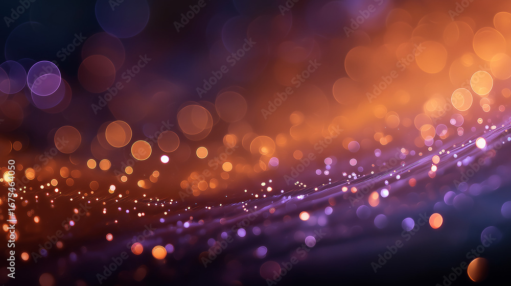 Poster abstract bokeh: a mesmerizing display of light and color, where shimmering bokeh effects weave throu