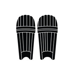 Black cricket leg guards protection