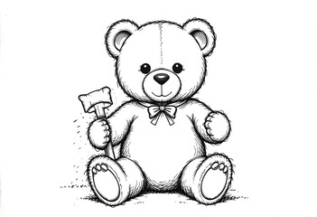 A clean and simple drawing suitable for coloring pages or an educational tool.