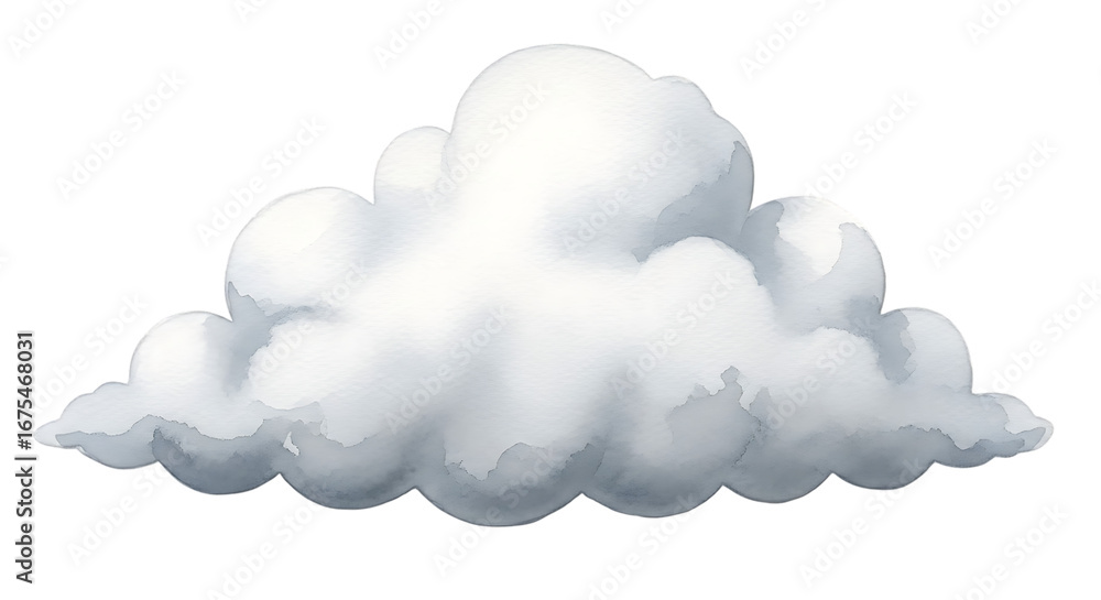Poster fluffy white cloud isolated on transparent background for creative use and projects