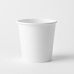 white plastic cup mockup