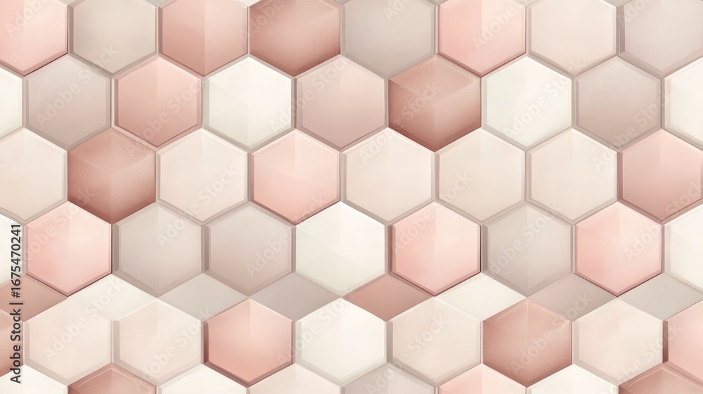 Poster abstract pastel hexagon pattern background for modern design concepts