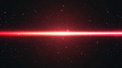 Fototapeta premium Abstract space background with red light and stars, cosmos concept