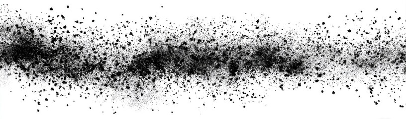 Fototapeta premium Abstract black splatter on white background (4)