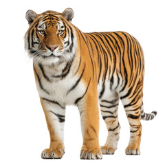 Fototapeta premium Majestic Owl with Striking Eyes Perched on a Tree Branch