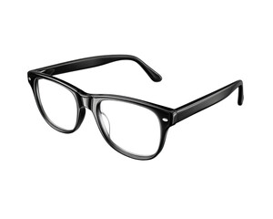 Eyeglasses realistic accessory isolated rendering