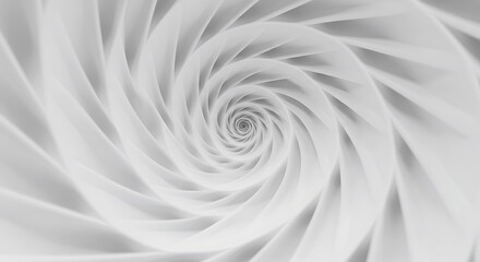 Obraz premium 白銀の渦巻