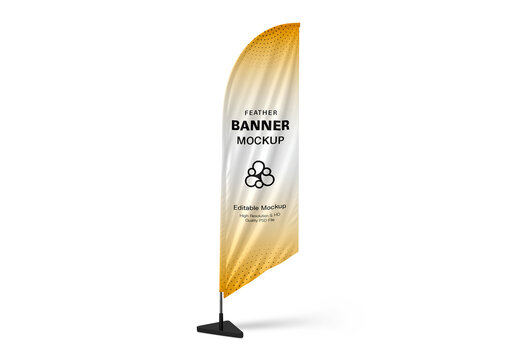 Feather Flag Banner Mockup