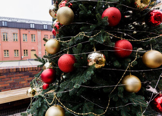 Decorated Christmas tree