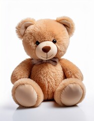 Obraz premium Generated image Children's Toys - plush teddy bear on a white background without shadows