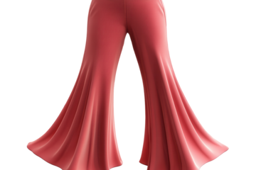 Bell bottom pants showcase vivid style with unique flare and retro aesthetic, perfect for trendy collections, fashion displays, and modern wardrobe essentials