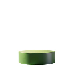 Green podium isolated on transparent background