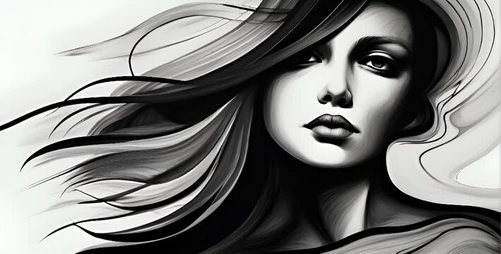 Abstract art of mental health problems