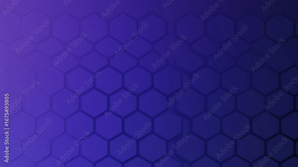 Poster gradient abstract blue hexagon pattern background for technology designs