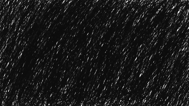 Looped seamless animation. Abstract black hand drawn background. Dynamic and chaotic lines with hand-drawn feel. Space for text.