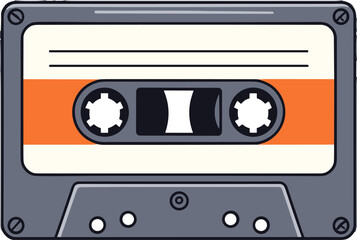 Fototapeta premium Retro Audio Cassette Tape Vintage Music Analog Playback