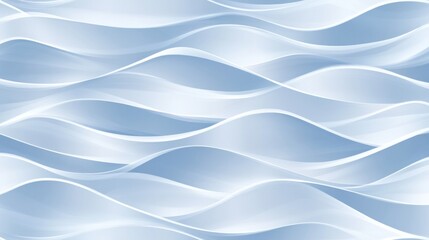 Obraz premium Serene Blue Waves Background - An Abstract Design with Smooth Curves