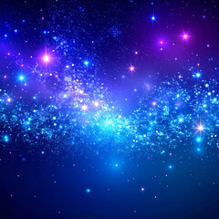 Colorful deep space nebula