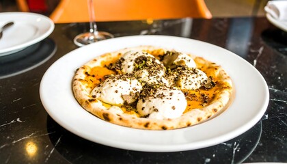 Sweet Pizza Dessert Restaurant Table Setting