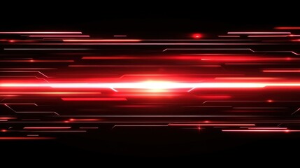Abstract red light trails for high-tech themes and digital designs