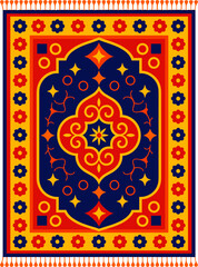 Traditional Persian Rug Pattern Decorative Carpet Textile Art