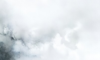 Abstract watercolor wash in muted gray and white