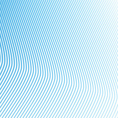 Blue stripes curve line background abstract vector design elegant wave striped pattern