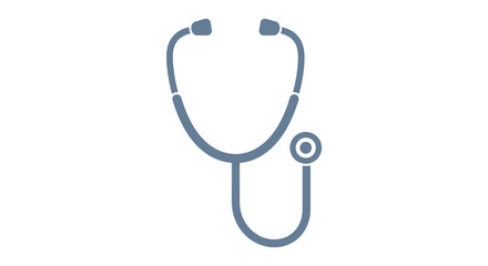 Minimalist Stethoscope Icon for Medical Professionals, Healthcare Providers, and Medical Education, Ideal for Health-Related Websites, Apps, and Informational Materials