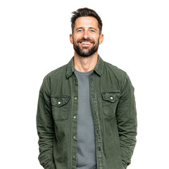 Confident and Happy Man Smiling at Camera