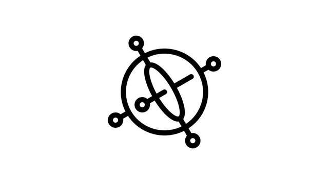 accelerometer sensor minimalist stroke animation