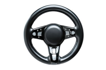 Modern sport racing steering wheel designed for high-performance vehicles and competitive racing environments with advanced technology features