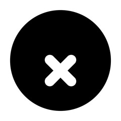 Obraz premium Circle X Icon Filled