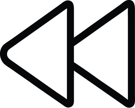 Rewind Button Symbol icon media