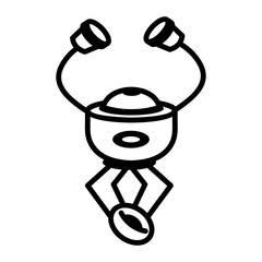 A sketchy style icon representing nanotechnology
