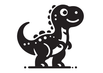 dinosaur logo silhouette vector, dinosaur logo vector silhouette illustration, tyrannosaurus rex silhouette logo vector, powerful predator dinosaur logo silhouette vector on white background.