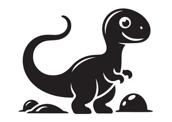 Obraz premium dinosaur logo silhouette vector, dinosaur logo vector silhouette illustration, tyrannosaurus rex silhouette logo vector, powerful predator dinosaur logo silhouette vector on white background.