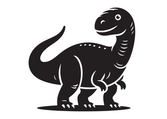 dinosaur logo silhouette vector, dinosaur logo vector silhouette illustration, tyrannosaurus rex silhouette logo vector, powerful predator dinosaur logo silhouette vector on white background.