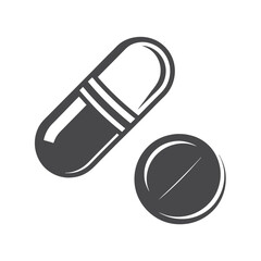Detailed Capsule on White Background, Medicinal Theme