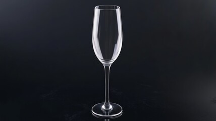 Photorealistic close up of elegant glassware on dark background for dining aesthetics