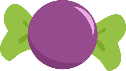 Wrapped purple candy